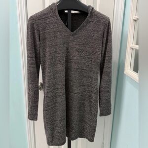 Kuhl Women's Size Medium Amaranta Hooded Long Sleeve Heather Gray Dress